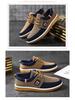 2025 Men's Breathable Canvas Lace-up Casual Shoes for Middle-aged and Elderly