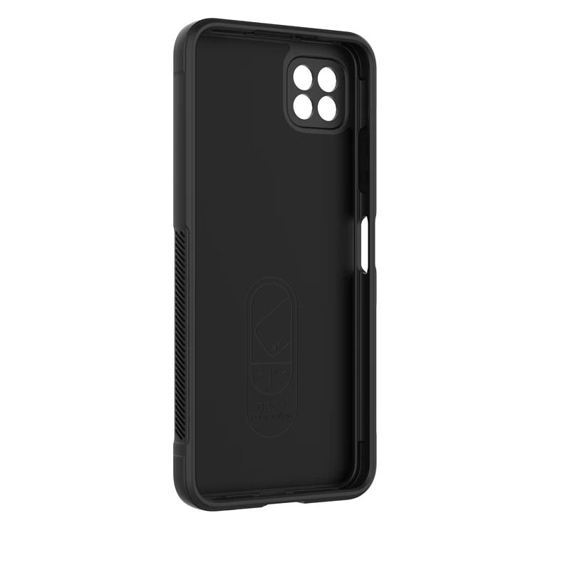 Für Samsung Galaxy A22 5G Rückseite Handyhülle Flüssigsilikon Sturzsicher Stoßfest Armor Funda Coque Hüllen
