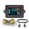 Accurate 8-120V Battery Tester Coulomb Meter Lithium Battery Counter with Splitter Sampler Low Power Consumption