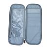 Knitting Needle Case Crochet Hooks Case with Clear Accessories Pocket, Zipper Storage Bag for Knitting Needle up to 15In