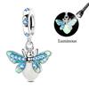 Fits Genuine Copper Charm Bead Luminous Firefly Charm For Women Beautiful DoItYourself Birthday Jewellery Gift