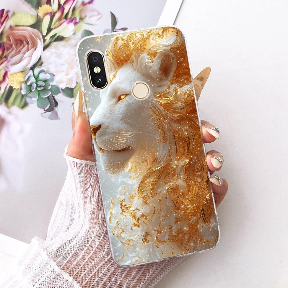 Transparent For Redmi 6 Pro Cover For Xiaomi Mi A2 Lite Case Cute Cartoon Fashion Butterfly Funny Painted Casing M1805D1SG