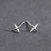 Cercei Stud Cruce pentru Bărbați Oțel Inoxidabil Design Geometric Simplu Ușori Durabili Hipoalergenici Bijuterii pentru Purtare Zilnică