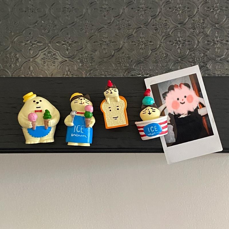 Resin Cute Cartoon Cat Fridge Magnetic Sticker Kawaii Zakka 3D Refrigerator Magnet Magnets Home Decoration Creative BirthdayGift