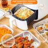 10Pcs 20CM Air Fryer Aluminum Foil Pan Food Containers Square Oven BBQ Tray Oil-proof Non-stick Baking Tool Kitchen Supplies