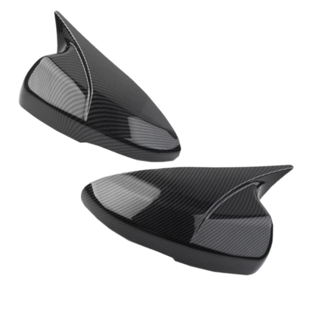 

2Pcs Rearview Mirror Cover Cap for Honda Accord 2018 version OX Horn Rearview Side Mirror Covers Cap Carbon Fiber Look