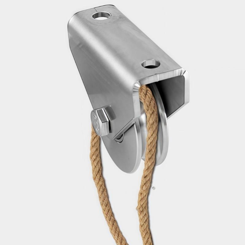 Guide Pulley Wheel Assembly with Two-Hole Mount for Window Roller Repair Door Track Hardware and Guided Motion Support