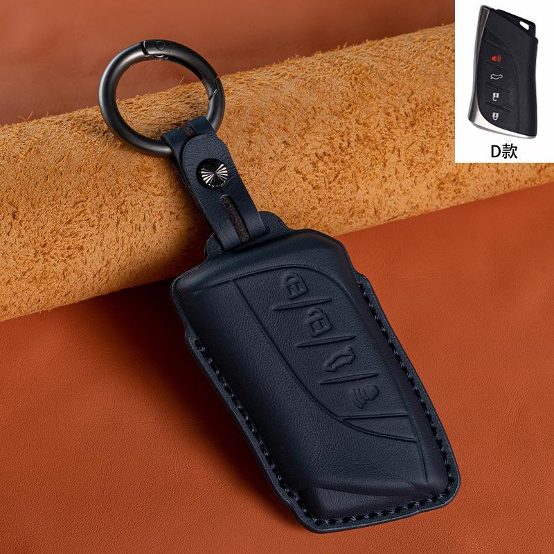 Leather Key Cover For Lexus  Es200 260 Es300 Nx200 Lx570    Car Key Case Holder Ring