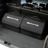 Portable Car Trunk Organizer Box Leather Travel Storage Bin For Mercedes Benz AMG GLE GLS CLA CLE GLC CLS GLA Tire Valve Cap