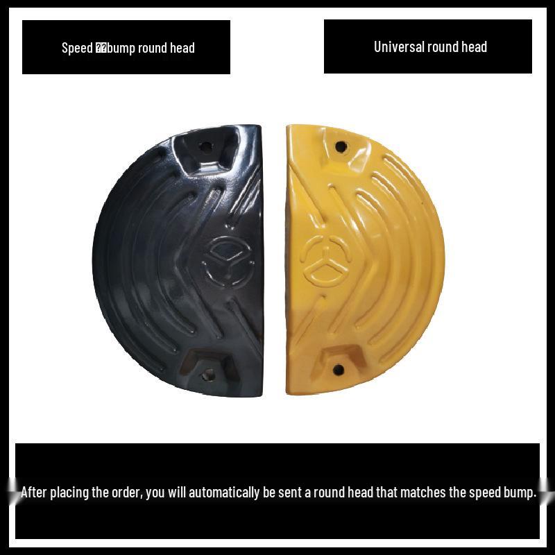 Carbon Steel Speed Bump with Rubber Buffer for Roads and Gas Stations