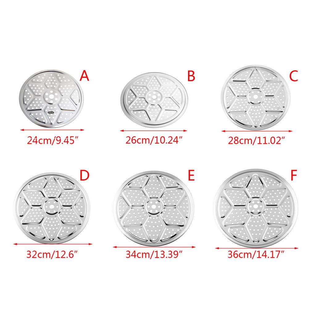 Griglia Multi-specifica da 24/26/28/32/34/36cm per Cottura a Vapore, Supporto per Vassoio da Vapore per Pentola Rotonda, Griglia in Acciaio Inossidabile per Vapore