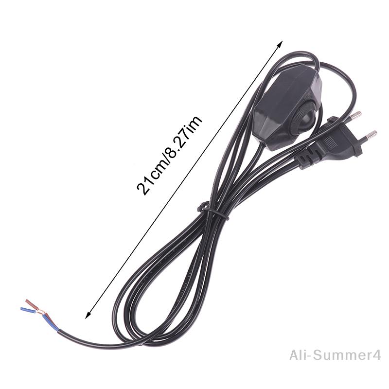 1,8M Verlängerungskabel mit Dimmer EU-Stecker Schalter Stromkabel Schnur EU-Stecker Für Tischlampe 220V Stromkabel