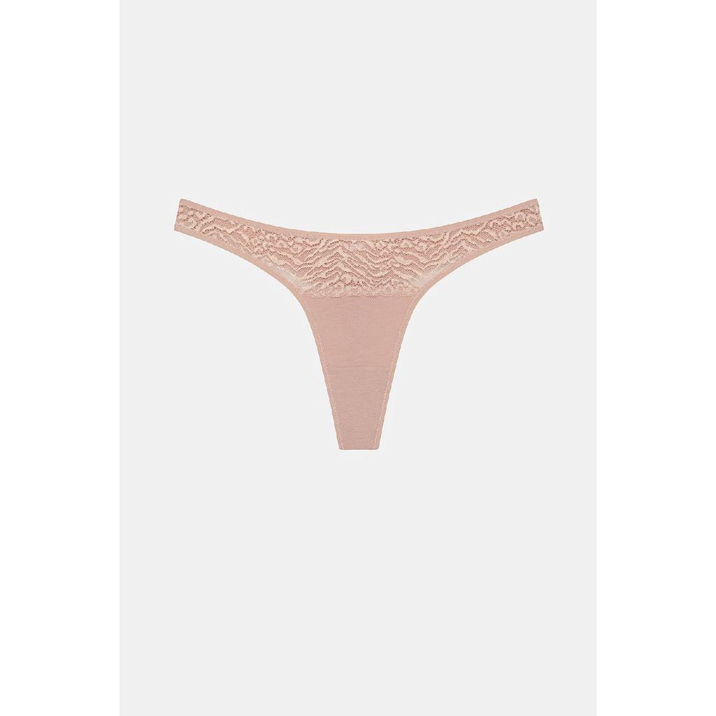 Chiloți tanga multicolori cu 3 piese Leaf Tones