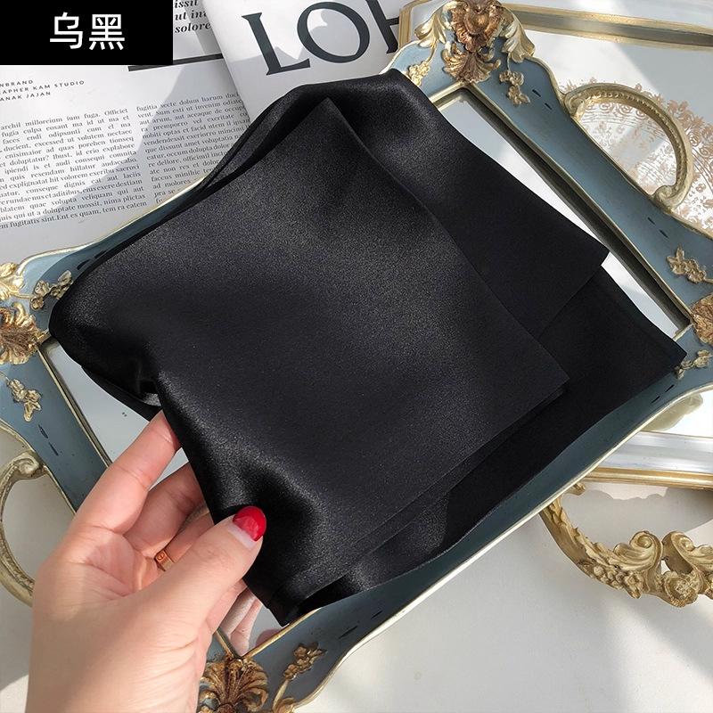100% mulberry silk satin 15 * 145 silk solid color long scarf women's spring summer double-sided silk scarf