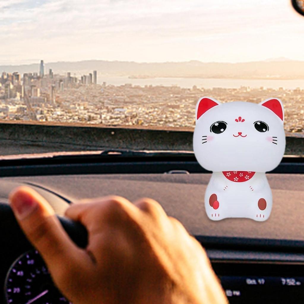 Solar Dancing Cat Solar Cat Bobblehead - Desktop Ornament Dancing Toy Car Decor Perfect