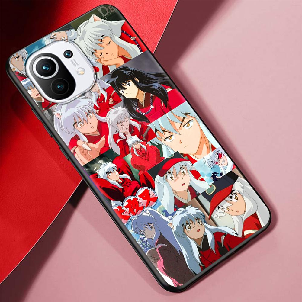 

Чехол Inuyasha Anime для Xiaomi Mi 11 Ultra 11T 10T 9T Pro Note 10 A2 9 8 Lite A3 CC9E 10S CC9 A1 5X черный мягкий чехол для телефона Xiaomi 11T(11T Pro)
