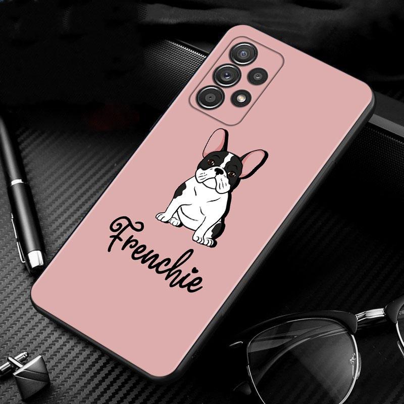 Silicone Case For Samsung Galaxy A51 A12 A21s A71 A52 A31 A32 A02s A72 A11 A41 A22 A01 A51 5G A02 F42 Cover French Bulldog