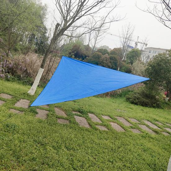 Sonnensegel für den Außenbereich mit Karabiner, UV-blockierendes Dreiecksdach, durchlässig, atmungsaktiv, strapazierfähig, Schattenabdeckung für Terrassendecks im Hinterhof