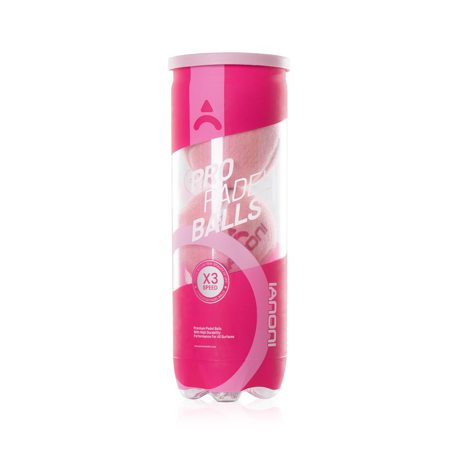 IANONI Sports IANONI New Design High Quality pink 45%wool Custom Canned Pressurized Paddle Padel Ball Pelotas De Padel
