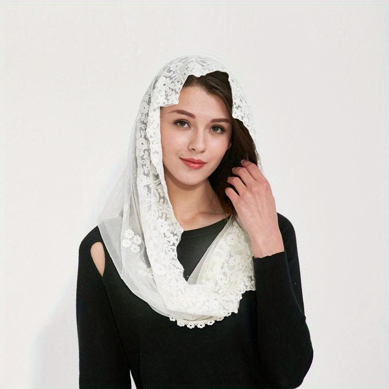 

Lace Women Ring Scarf Tube Floral Fashion Foulard Femme Connton Bonnet Winter Magic Apparel Scarf