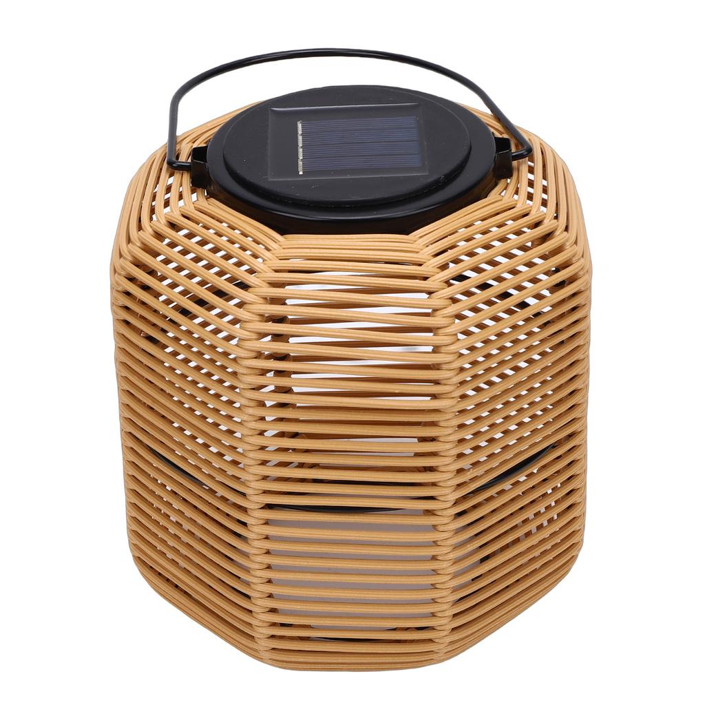 Solar Lantern for Outdoor Water Proof Hanging Plastic Rattan Light Decoration for Camping Garden Yard Pathway Patio Table