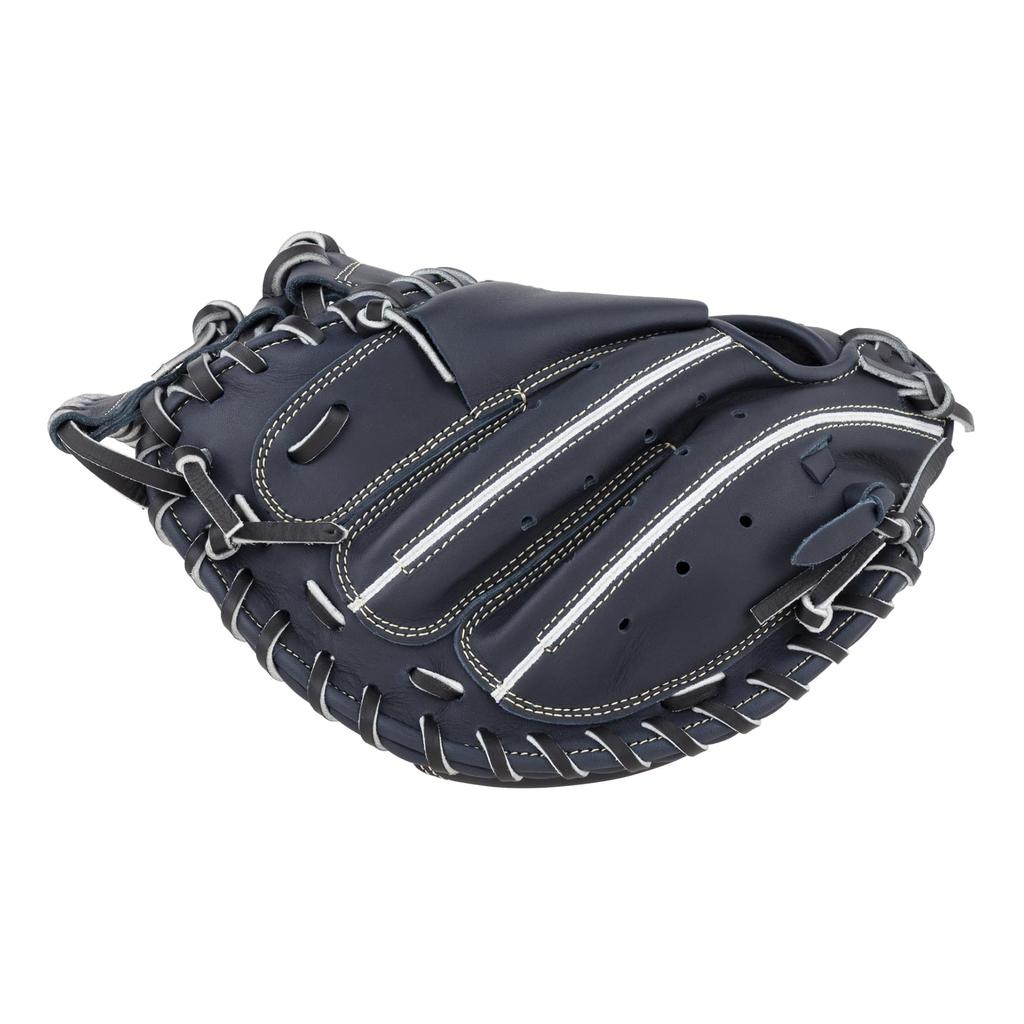 ZETT Youth Softball Zero One BJC712612 Catcher's Mitt, Stage, Right-Handed Throw, Navy,