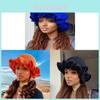 Knit Hat For Adults With Ruffled Edging Windproof Spring Fall Fashion Accessory