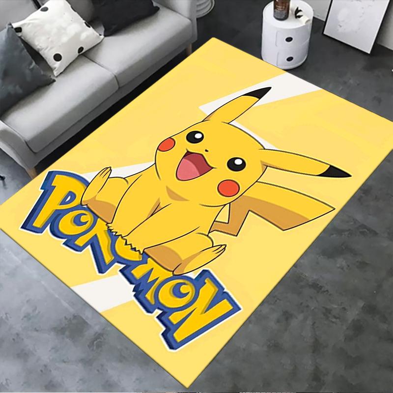 2025 New Pokemon Carpet Rug for Living Room Bedroom Home Sofa Decoration,Kids Play Non-slip Floor Mat76