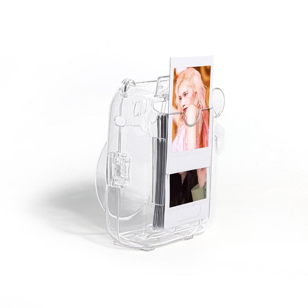 FUJIFILM Instax Mini 12 Camera Case, BEADY Instant Camera Protective Cover, Scratch-Resistant, with Shoulder Strap, Clear