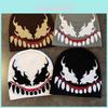 Venom Fashion Knit Cap Casual Streetwear With Acrylic Material For Autumn Winter Warmth
