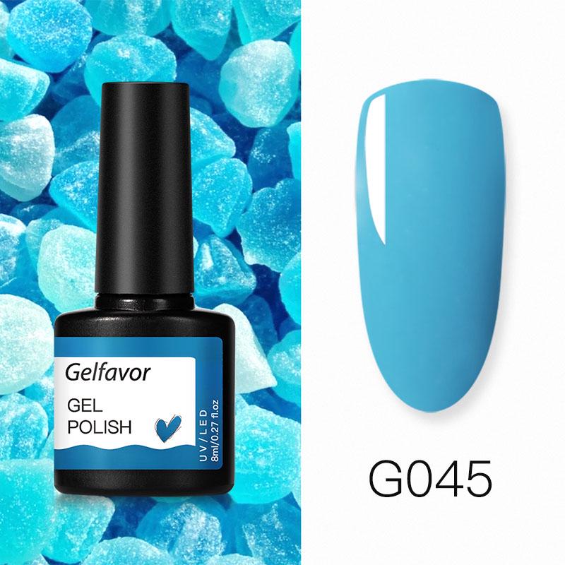 Gelfavor 8ml lakier żelowy jasny do lampy LED do zdobienia paznokci