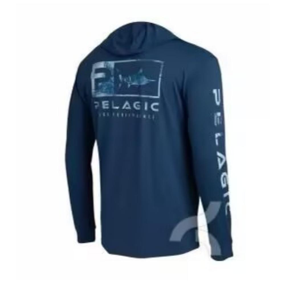 PELAGIC Men's Long-Sleeve Fishing Suit, Sea Fishing, Lure Fishing, Quick-Dry, Breathable, Sun Protection Fishing Suit