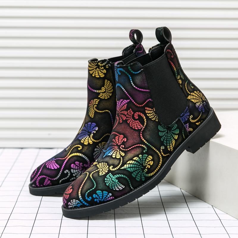High End Brand Men's Leather Boots Formal High Top Casual Shoes Dress Boots Chelsea Business Wedding Ankle Boots Men 38-48