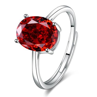 925 Sterling Silver Adjustable Ring for Women with AAA Zirconia Stones Fashionable Elegant Jewelry