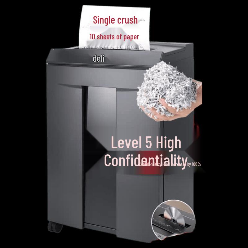 

Deli 28256 5-Level Security 10-Sheet Paper Shredder CN plug (adapter included)