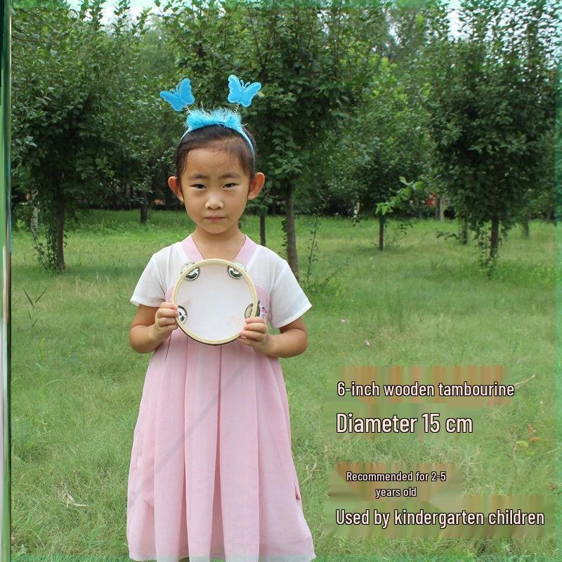 Little Guli Red Performance Tambourine for Drummers and Shaker Players - Available in Small and Large Sizes