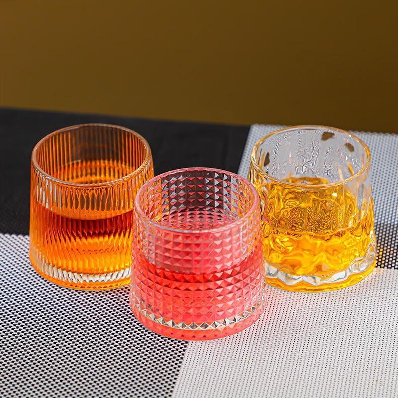 Creative Vertical Stripe Whiskey Glasses - Set of 4