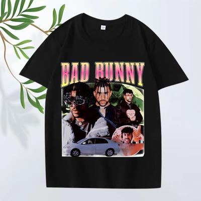 Bad Bunny Classic T Shirt 2025 New Men ’s Women Oversized 100% Cotton Streetwear Short Sleeve Summer Print Graphics Unisex Tops
