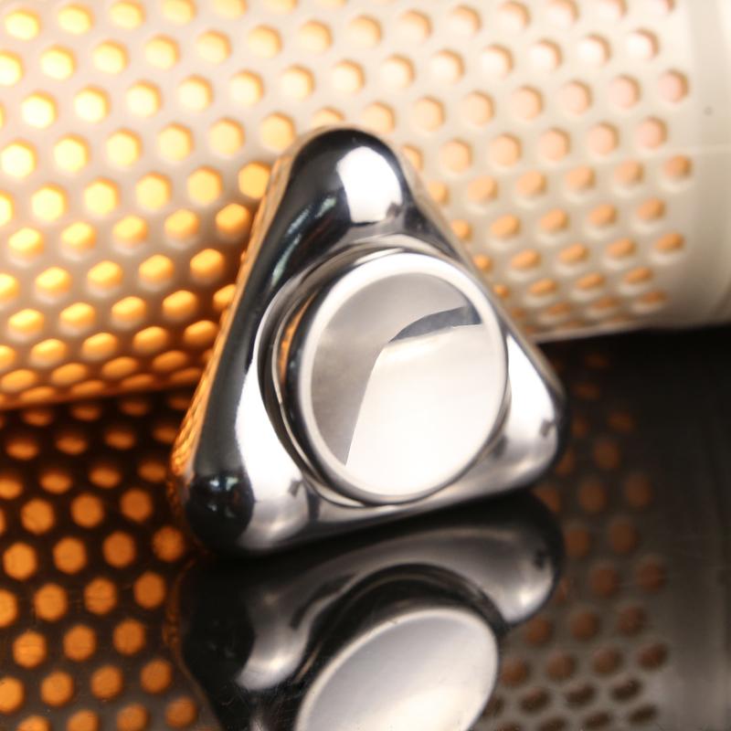 Stainless Steel Fidget Spinner 3-Point Silent Gyro Rotator for Stress Relief - Bulk EDC ADHD Focus Toys for Adults Office Gifts