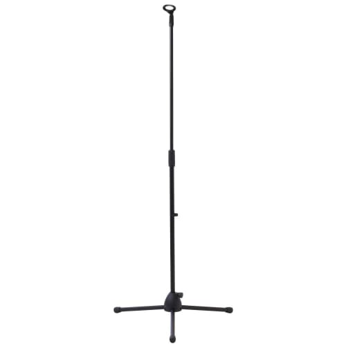 seathestars Microphone Stand, Straight Stand with Microphone Holder, Adjustable Height, Extendable, Foldable, Condenser Microphone Stand, Upright Trip