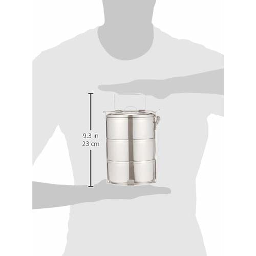 CASUAL PRODUCT Stainless Steel Food Carrier, 12cm x 3, 061868