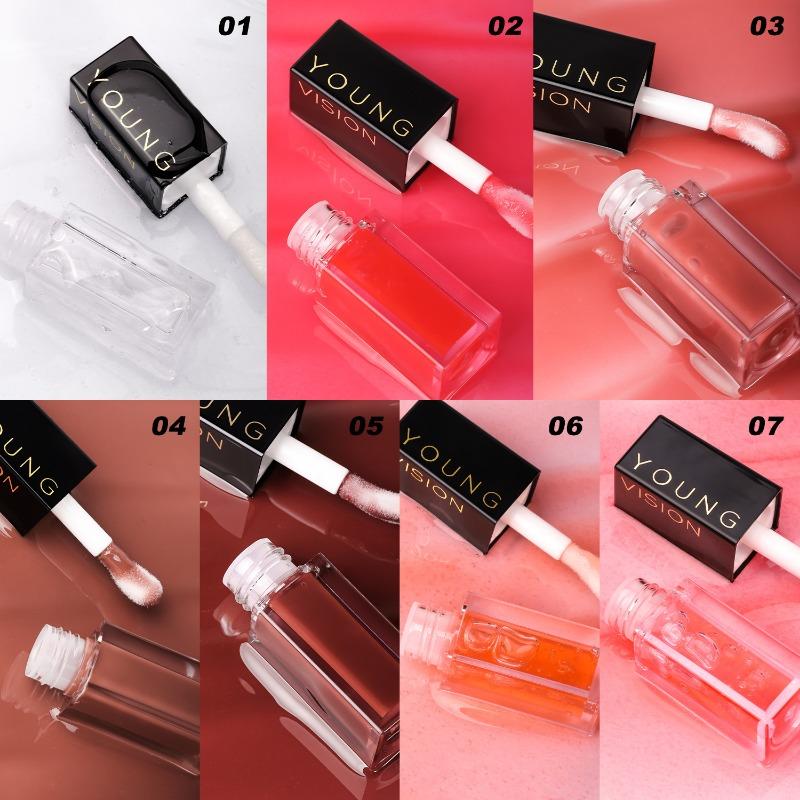 YOUNG VISION 7 Farben Mirror Lip Oil Set Dodo Lip Liquid Lippenstift Feuchtigkeitsspendende Feuchtigkeit Lip Repair Farbe