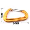 8D Outdoor Use Active Aluminium Alloy Buckle Keychain Button Carabiner Camping Hiking Hooks Clips