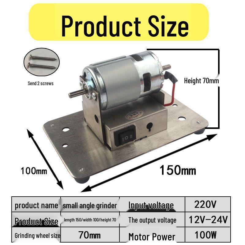 Adjustable Speed Electric Mini Bench Grinder with Coarse & Fine Wheels for Knife Sharpening, Polishing & Rust Removal