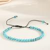 4mm Mini Energy Gemstone Bracelets Natural Stone Beaded Strand Light blue turquoise  Bracelet