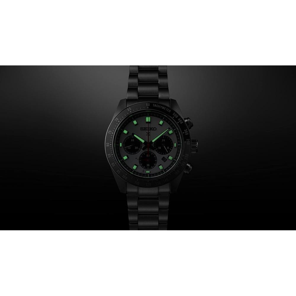 [Seiko Uhr] Armbanduhr PROSPEX SPEEDTIMER Solar Chronograph Large SBDL095 Herren Silber