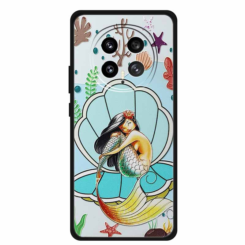 3D Emboss Case For Honor Magic 8 5G Phone Case 8 Pro Flowers Silicone Soft Coque Funda For Honor Magic8 Pro Back Cover Case Bag