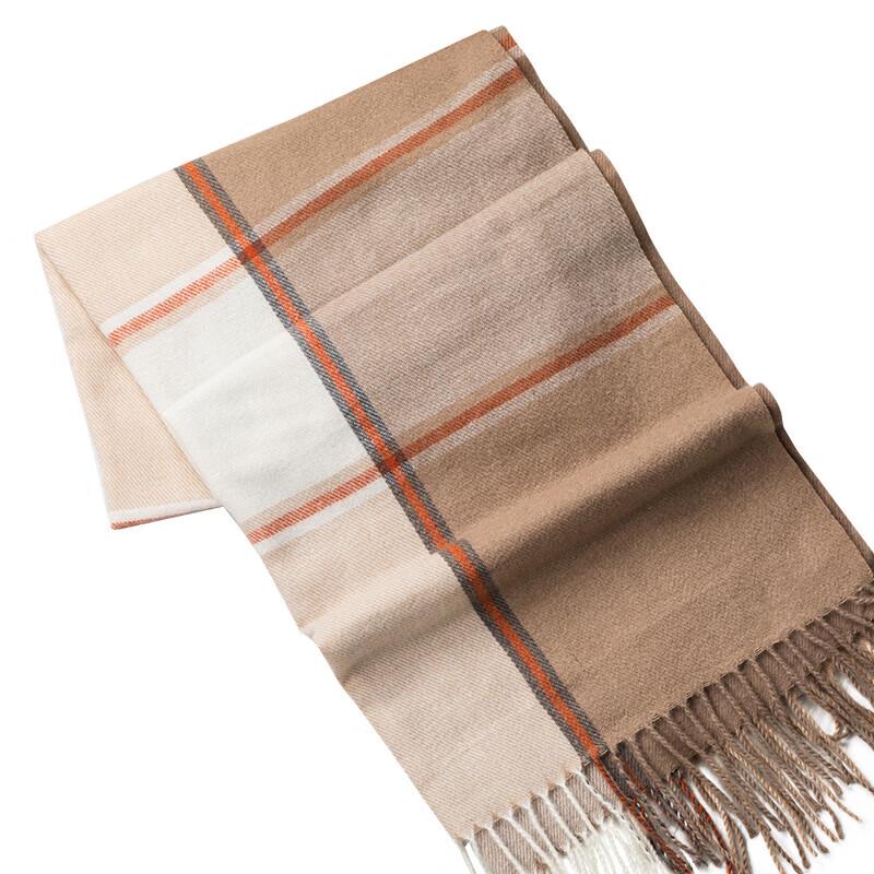 ELSYALN Skin-Friendly Plaid Large Scarf