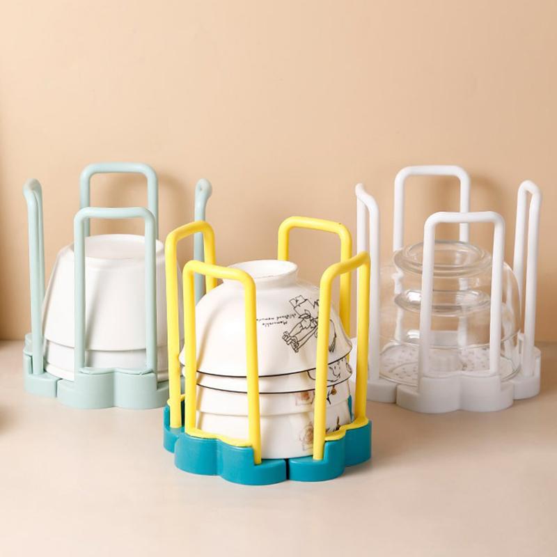 Versenkbare Desktop Schüssel Halter Küche Organizer Kunststoff Ablauf Wasser Tasse Regal Schrank Gerichte Lagerung Rack Platte Lagerung Werkzeug