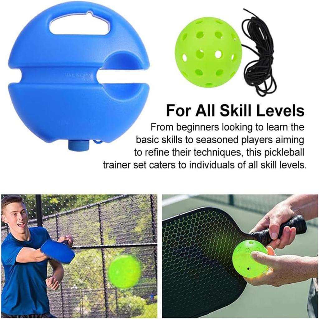 1set Tennis Trainer Professional Training Primary Tool Self-study Rebound Ball Exercise Indoor Tennis Practice Tool Sparring Device